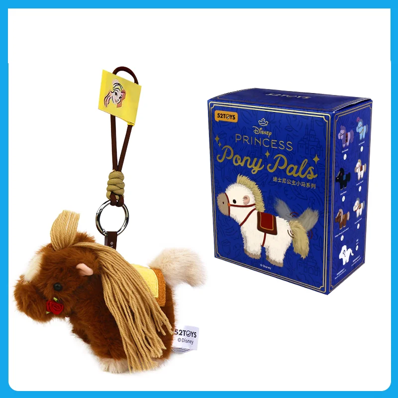 Op voorraad Originele 52toys X Disney Princess Pony Serie Pluche Sleutelhanger Trendy Blind Box Schattig Tasbedeltje Jaar van het Paard Cadeau