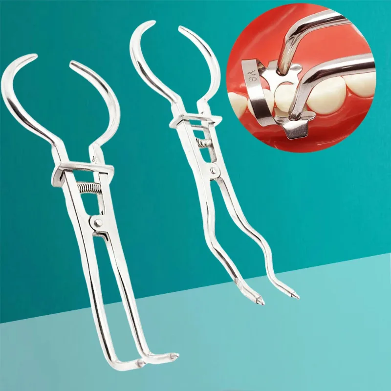 

Dental Stainless Steel Rubber Dam Clamp Forceps Separating Pliers for Matrix Clamps Endodontic Restorative Use Oral Cavity Tools