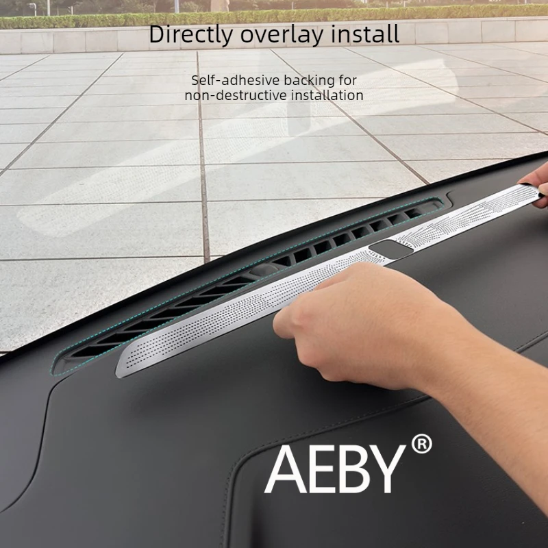 

AEBY For BYD Atto 2 2024 Metal Air Vent Cover,Dashboard Air Vent Dust Cover,Anti-Dust & Stylish,Durable Stainless Steel