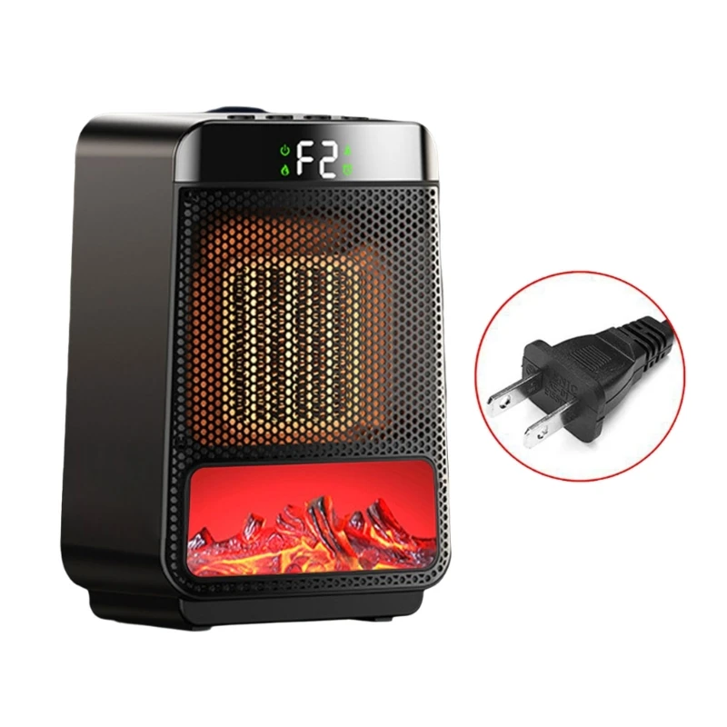 Electric Space Heater Small Heater for Indoor Use 1000W High Output 2 Speed A0NC