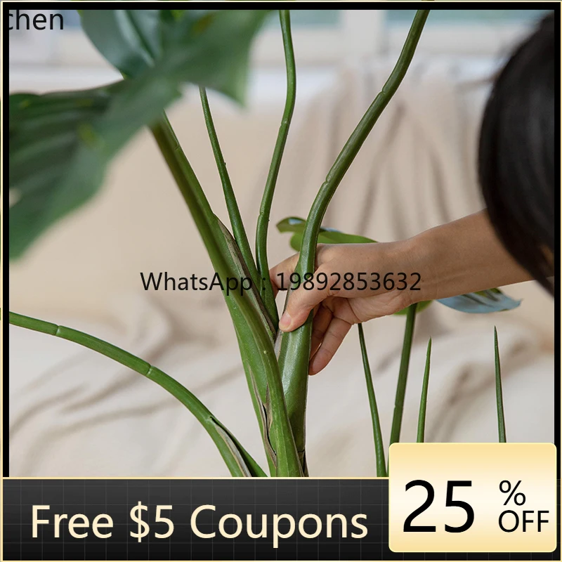 

ZZ Green Plant Indoor Ornament Bionic Fake Plant Living Room Decoration Large Floor Potted Plant