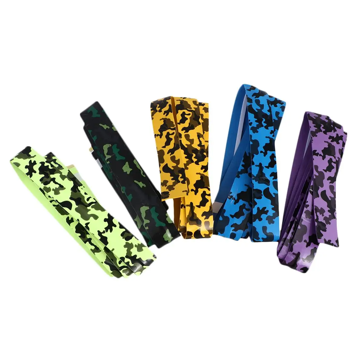 

5 Pcs Badminton Racket Overgrips Anti slip Sweat absortion Camouflage Fishing Rod Grip PU Durability Tennis Accessories H