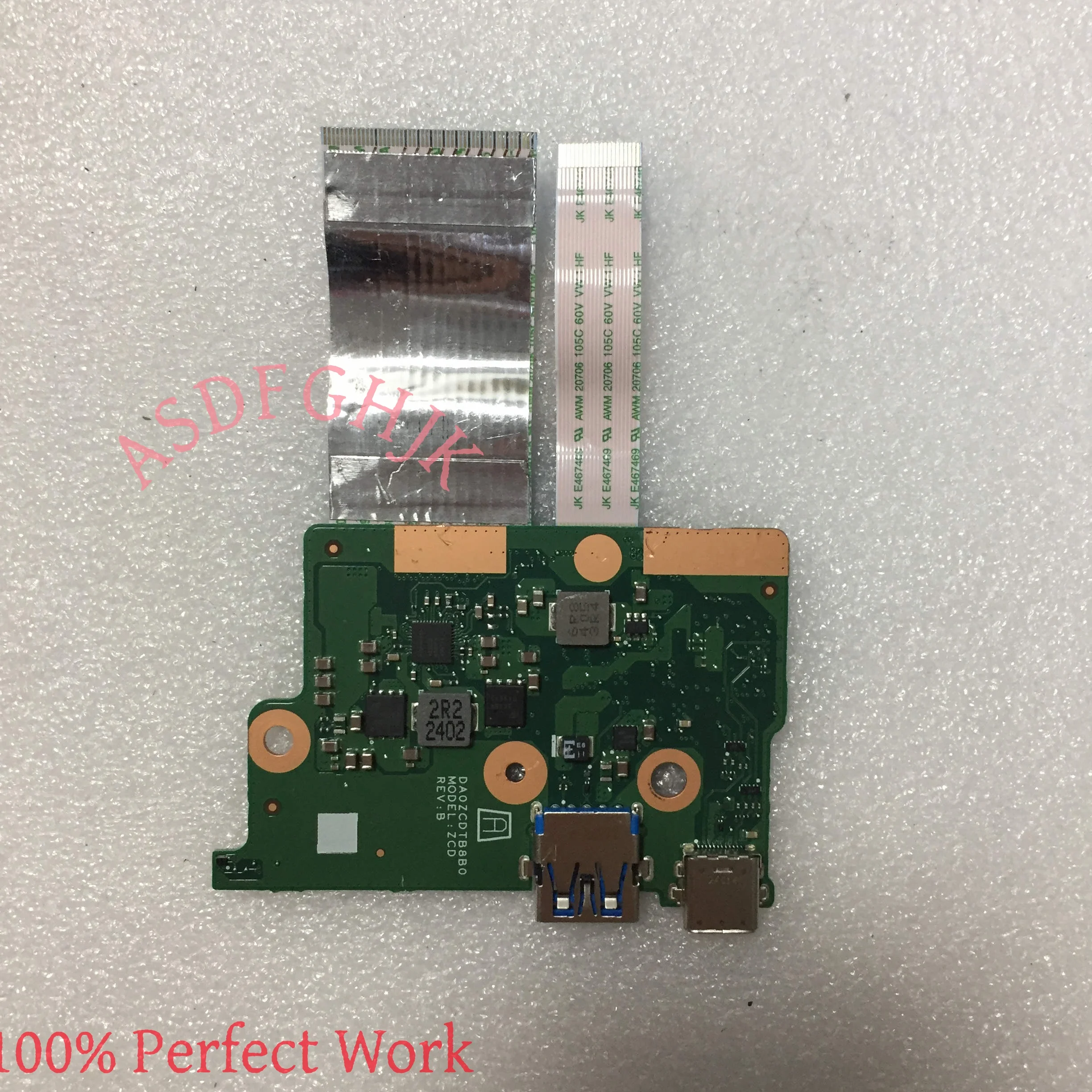 DA0ZCDTB8B0 USB TYPE-C board For ACER CHROMEBOOK C734 C734Twith cable Tested Fast Shipping
