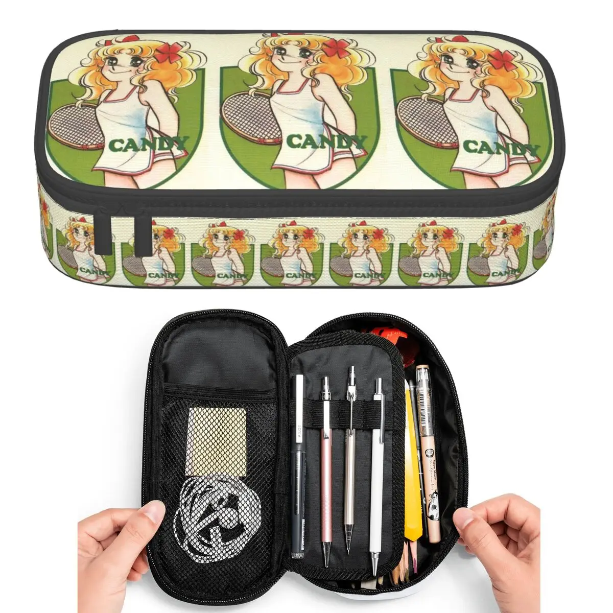 

Конфеты, конфеты, путешествия, аниме, мультяшные пеналы для студентов, подарки, коробка для ручек, сумка для карандашей, большая вместительная сумка для карандашей, держатель для ручек