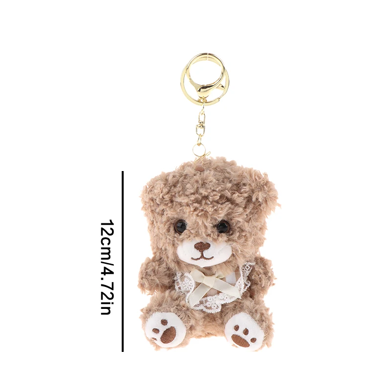 Kleiner Bär Anhänger Schlüsselanhänger Plüsch Puppe Spielzeug Cartoon Kleiner Teddybär Schlüsselanhänger Anhänger Rucksack Charms Tasche Dekor Kind Geschenke