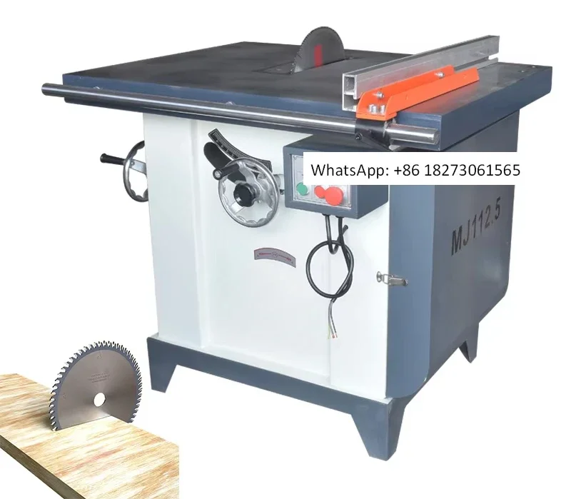 Woodworking wooden table tilting universal guide rail multi blade tearing slotting circular saw cutting machine