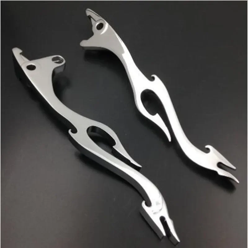 Motorcycle Chrome Brake Clutch Flame Levers For Kawasaki Vulcan 1500 1987 - 2008 Vulcan 1600 2003 - 2009