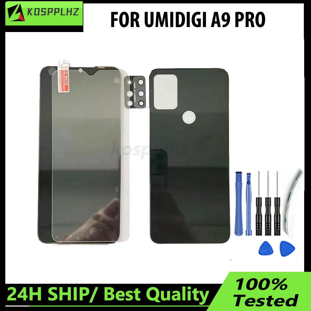 100% Tested For UMIDIGI A9PRO A9 Pro Screen New For UMIDIGI A9 Pro LCD Display Touch Screen Glass Panel Assembly +Tool