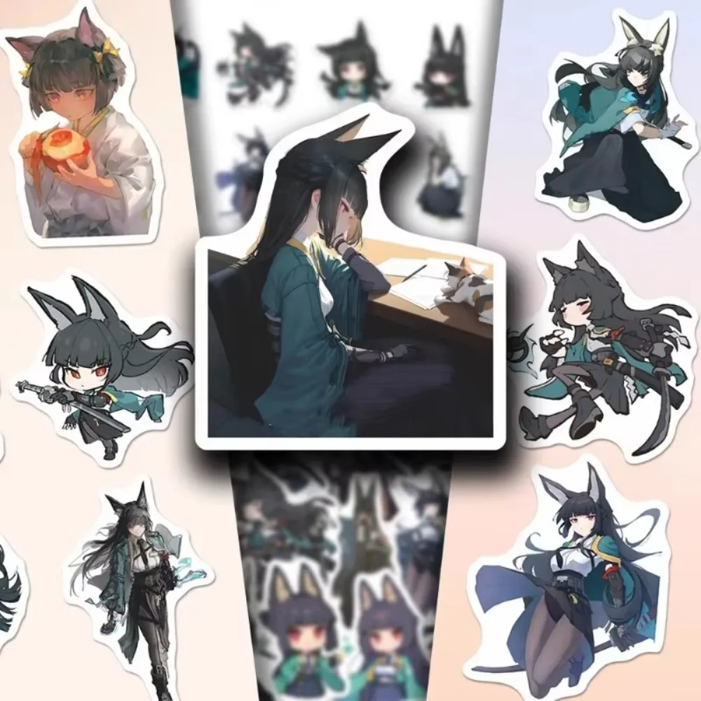 55 قطعة من ملصقات شخصيات الرسوم المتحركة Hoshimi Miyabi لعبة مجموعة تزيين الهاتف المحمول للزجاجة