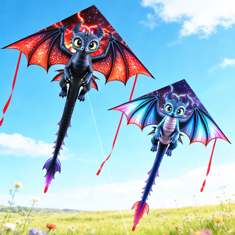 Dragon kites flying outdoor fun toys for adults kites string line kite factory parachute delta kites rope nylon fabric ikite