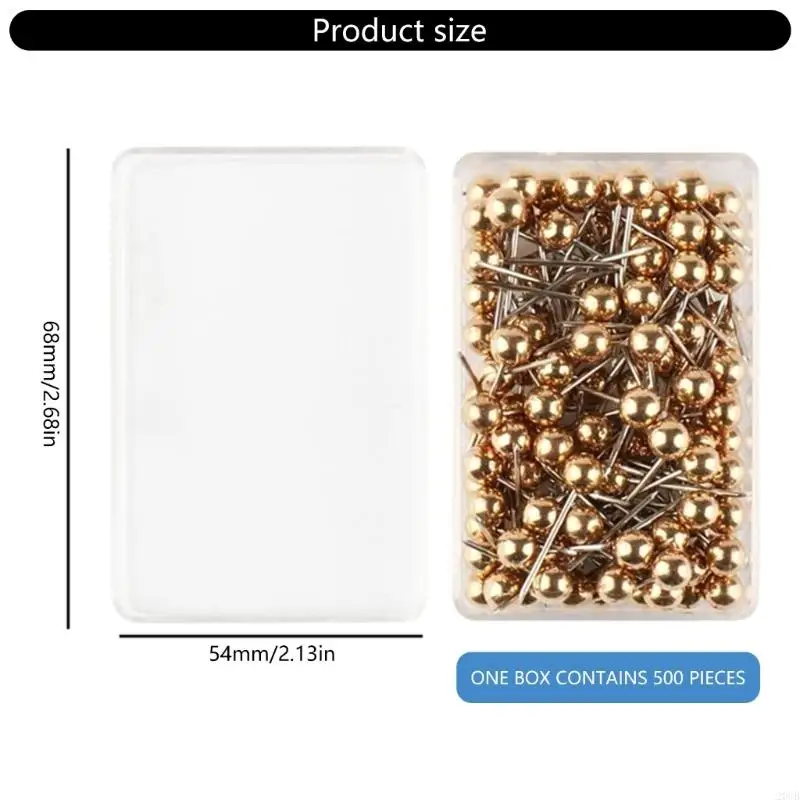 20CB 500 PCS رأس دبابيس دبابيس إبهام المسامير دبابيس الملصقات للملصقات لوحة الفلين