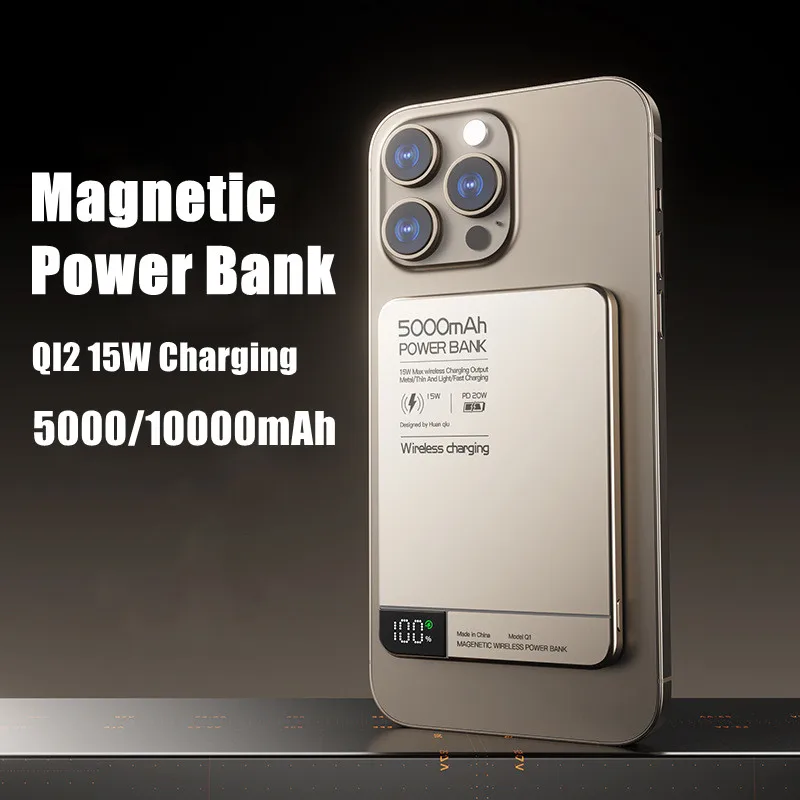 Magnetic Power Bank Qi 2 Wireless Charger PD20W Super Fast Charging For Magsafe Powerbank for iPhone Apple Watch Samsung Xiaomi
