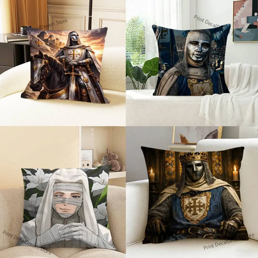Cool Baldwin IV of Jerusalem Pillow Case Ultra Soft Skin Friendly Fabric Cloud Like Comfort & Concealed Zipper