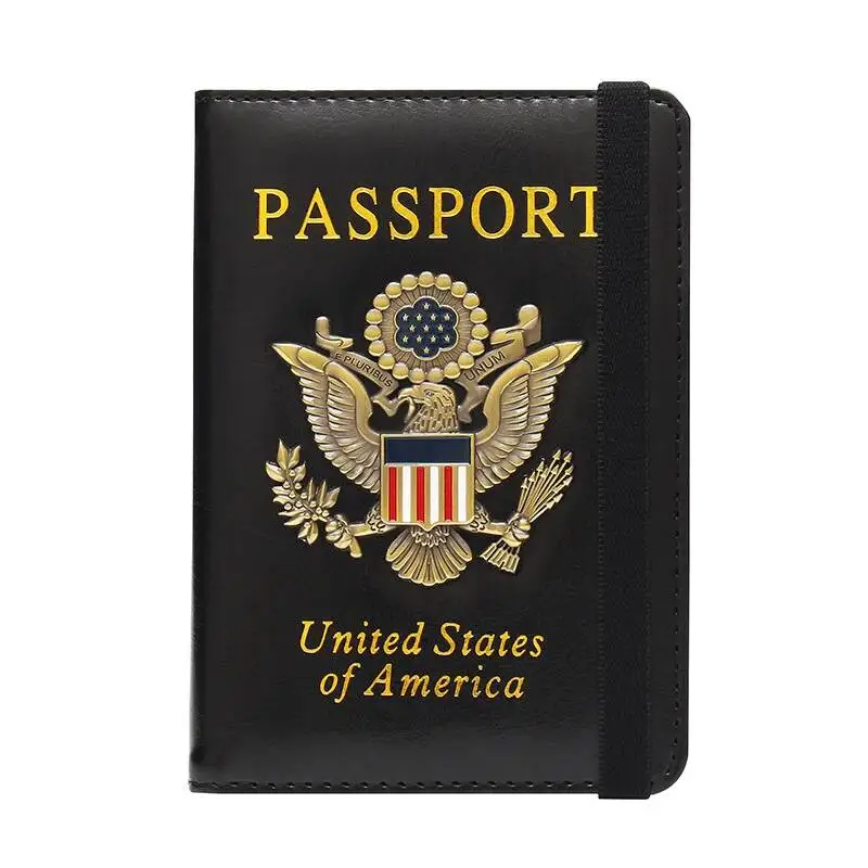 VM FASHION KISS USA Rfid Passport Covers Holder Women Men Business ID Bank Card Storage Purse Case Travel Accessories