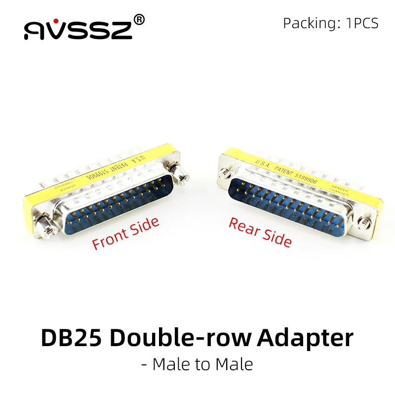 AVSSZ DB15 DB9 Pin Adapter Connector VGA to VGA RS232 to RS232 DB15 to DB15 DB9 to DB9 Male Female Extension Solderless Plug