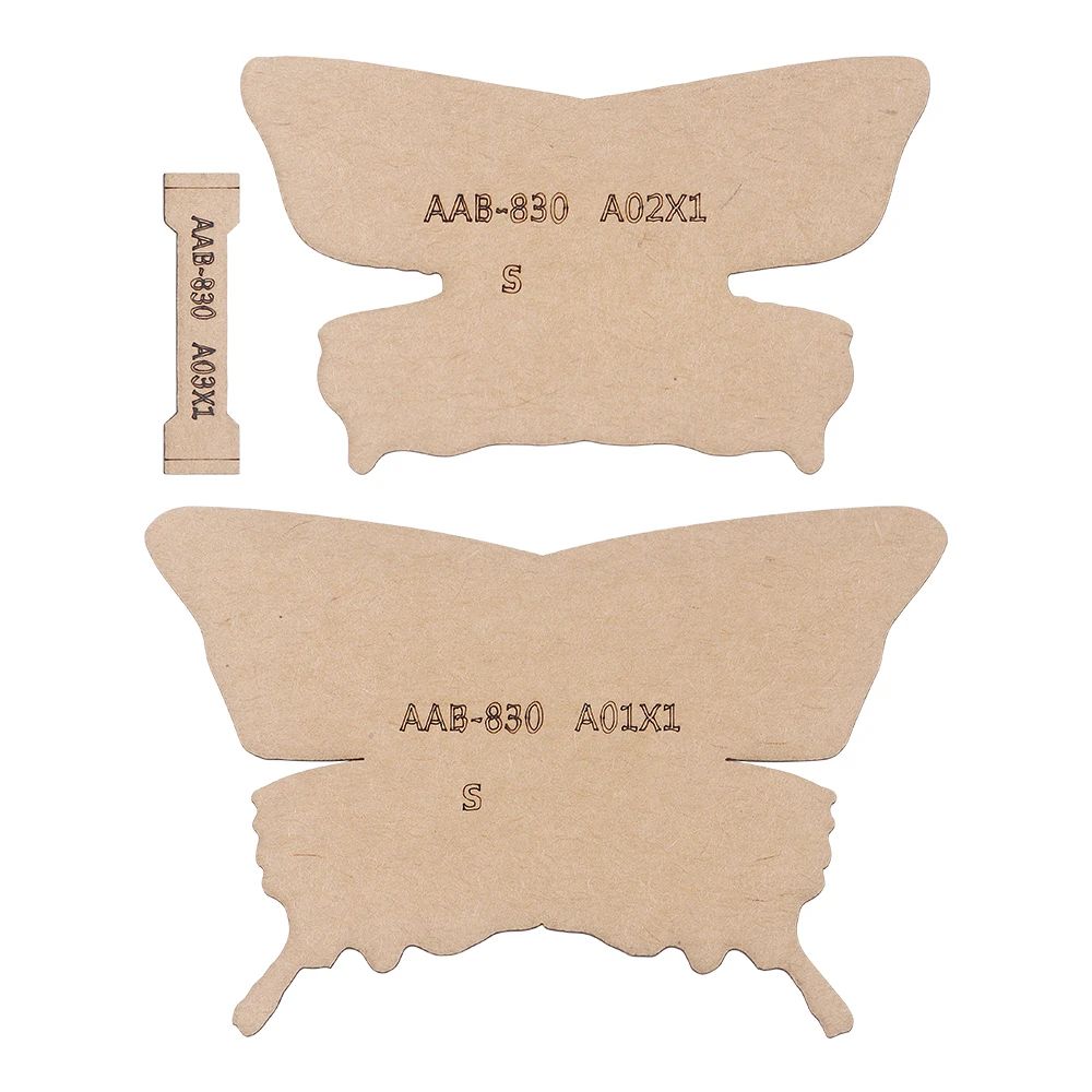 DIY Quilting Patterns, Brown Kraft Paper Template -Butterfly Mold for Manually Making Leather Butterfly Pendants/decorations