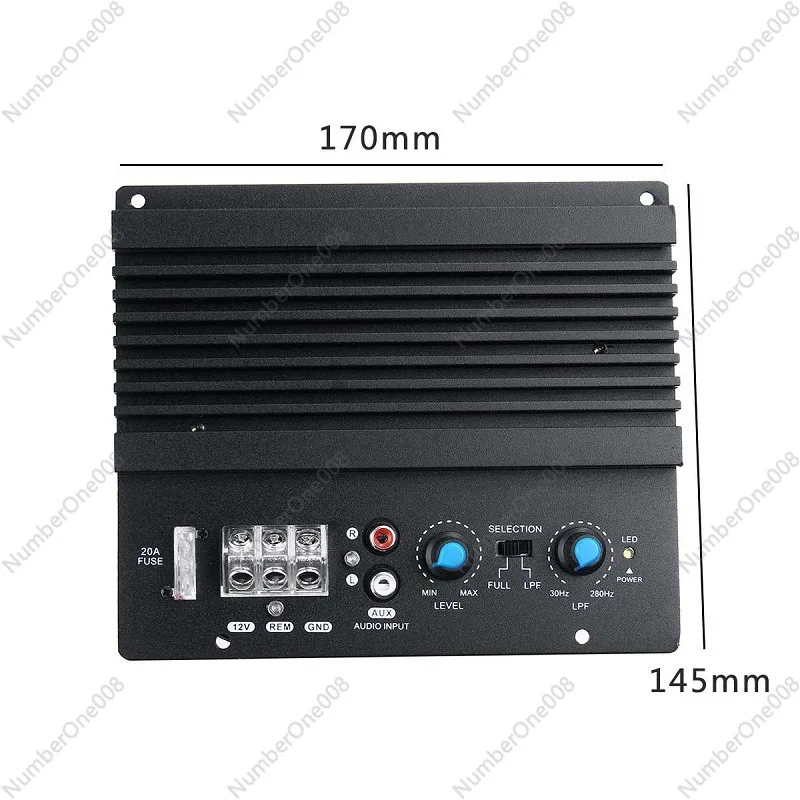 For New Car Audio 12V600W Single-channel Bass Power Amplifier, High-power Car Power Amplifier