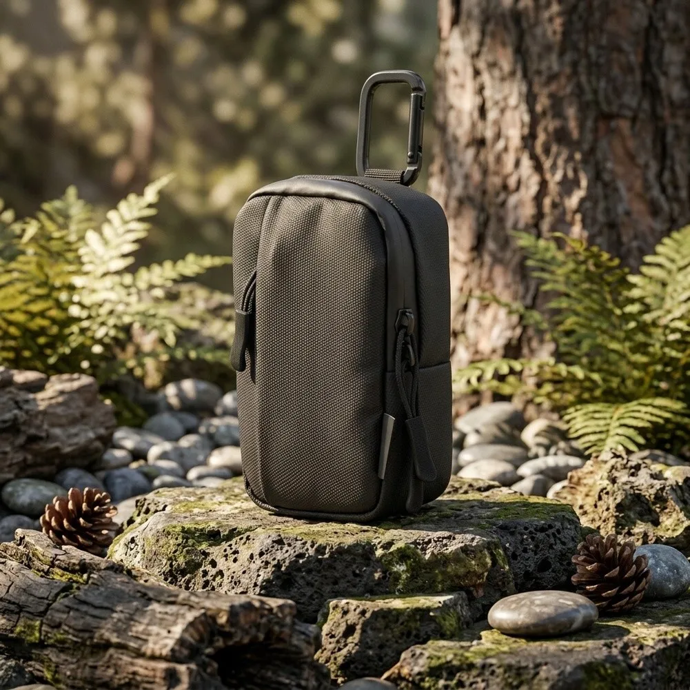 Carrying Case for OM System Cameras TG4 through TG7 Waterproof 900D Exterior Soft Plush Interior Dual Zipper Main Compartment