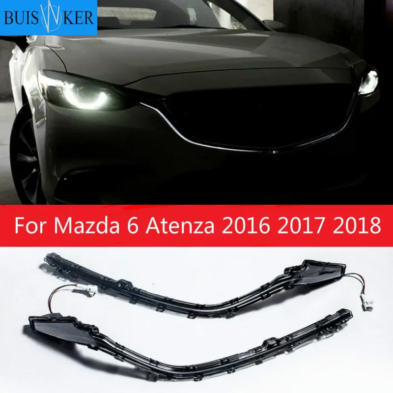 

For Mazda 6 Atenza 2016 2017 2018 Grille DRL Outline LED Width Light DRL Signal Light Fog Lamp Daytime Running light