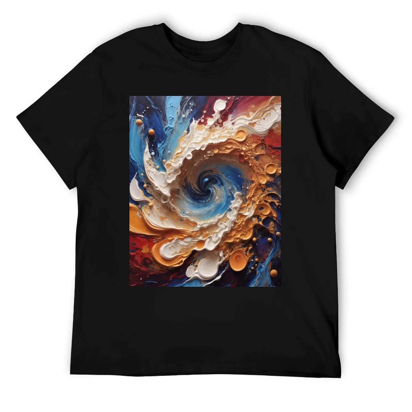 

Cosmic Ocean Vortex T-Shirt cotton t shirt pack man t shirt designer t shirts for man cotton T-Shirt