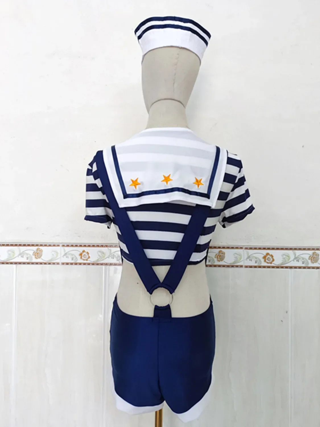 Disfraz de marinero azul marino para fiesta de Carnaval y Halloween، puesta en scquina، soldado marino، فيستدو دي كوسبلاي