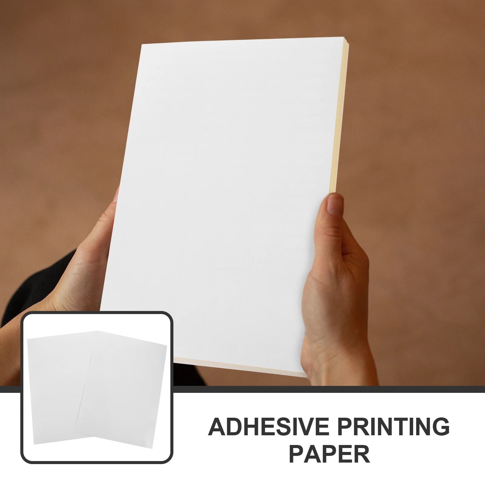 100 Sheets Self Adhesive Printing Paper Labels A4 Matte Finish Blank Stickers Removable Price Tag Address Document Folder