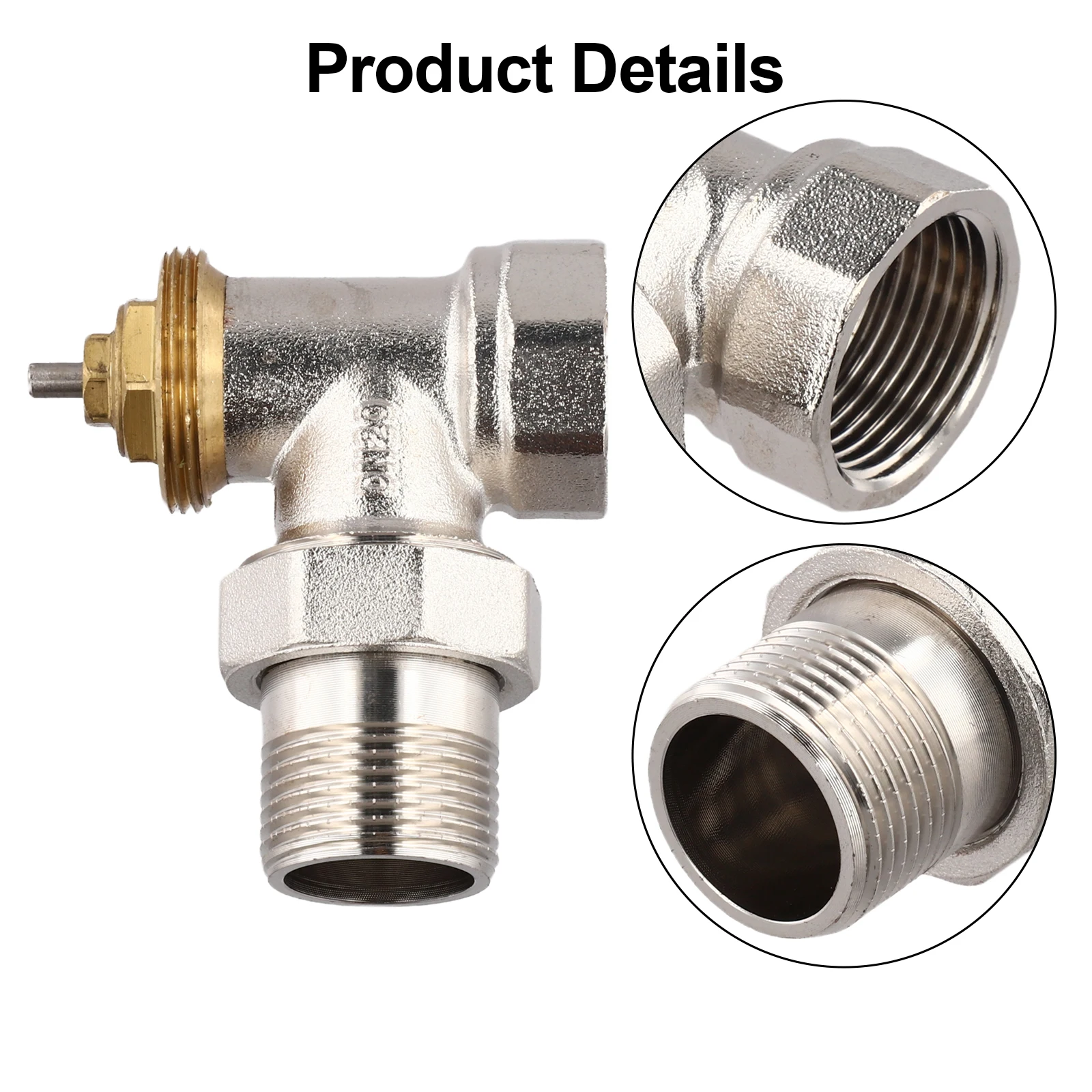 DN15/DN20 Brass Thermostatic Control Valve with M30x1 5mm Thread for Energy Saving and User friendly Operation