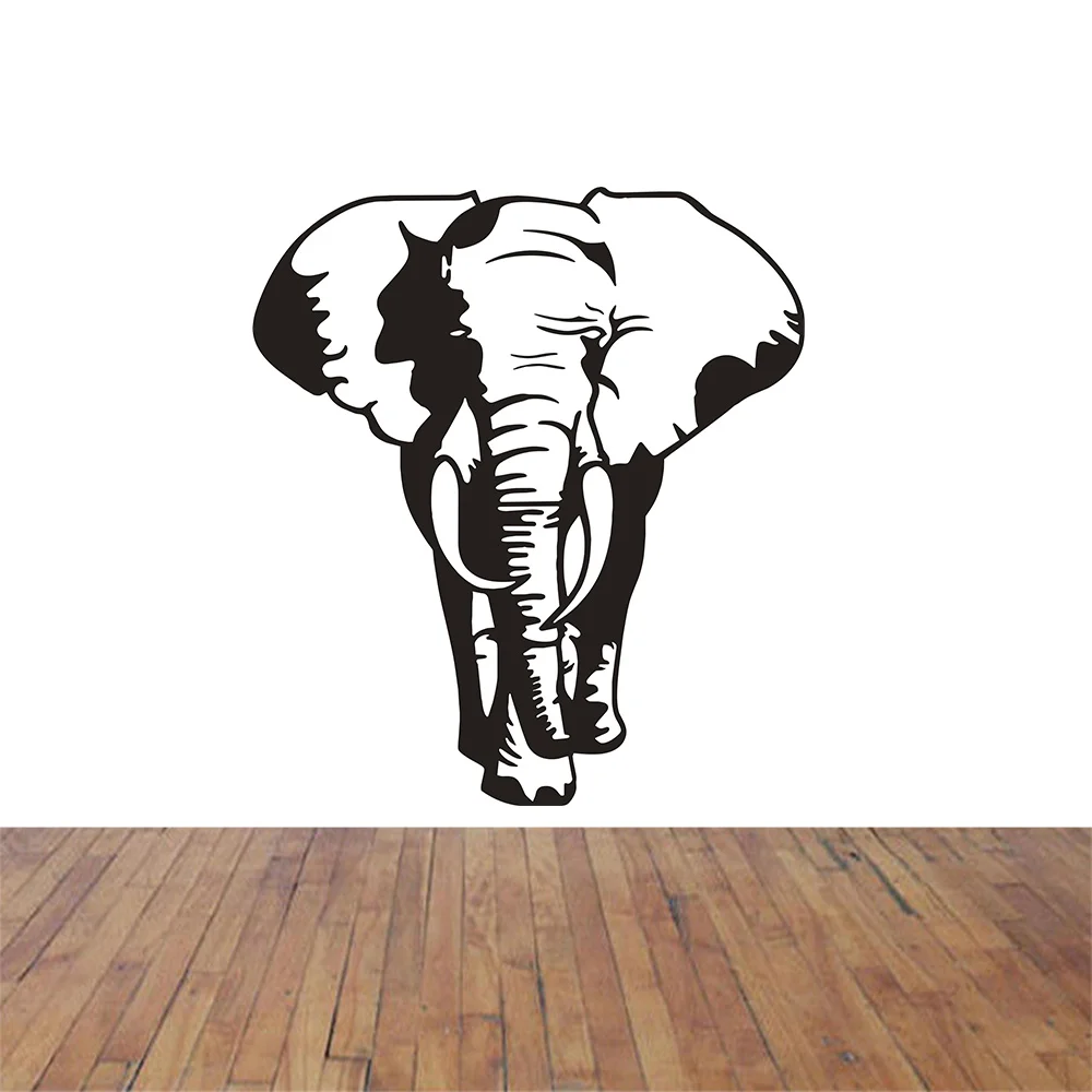 

New Home Decor Wall Sticker Wall Art Removable Decoration Decal Black Elephant 60X90CM