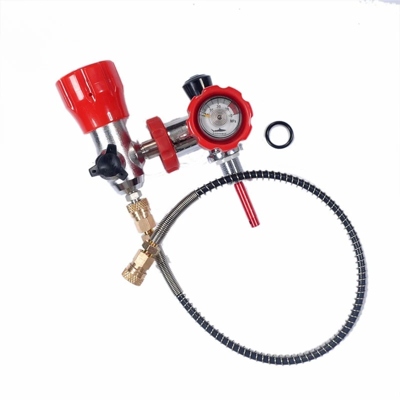 High pressure bottle head valve G5/8 carbon fiber gas cylinder air exhaler valve large to small, connector M18 * 1.5