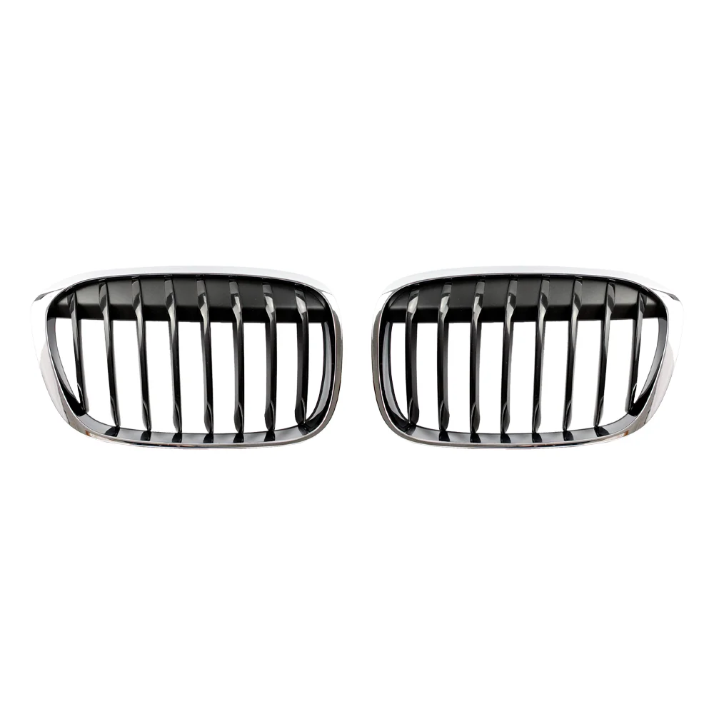 

Gloss Black Front Bumper Kidney Grill Grilles for BMW X1 F48 F49 2016-2019 51117383363 51117383364