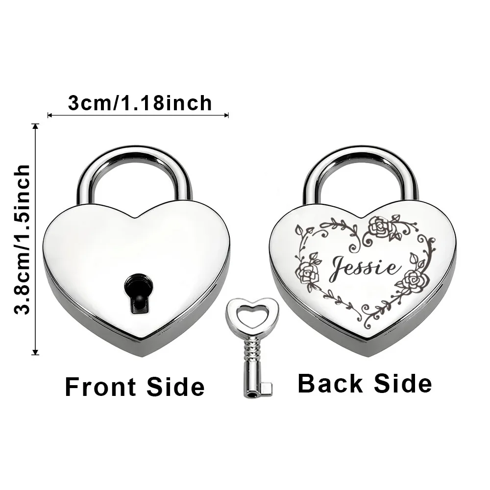 1 قطعة زهرة دائرة ملونة اسم مخصص الحب قفل الرغبات قفل الزفاف مرتبطا أقفال السفر جسر قفل للذكرى السنوية #5