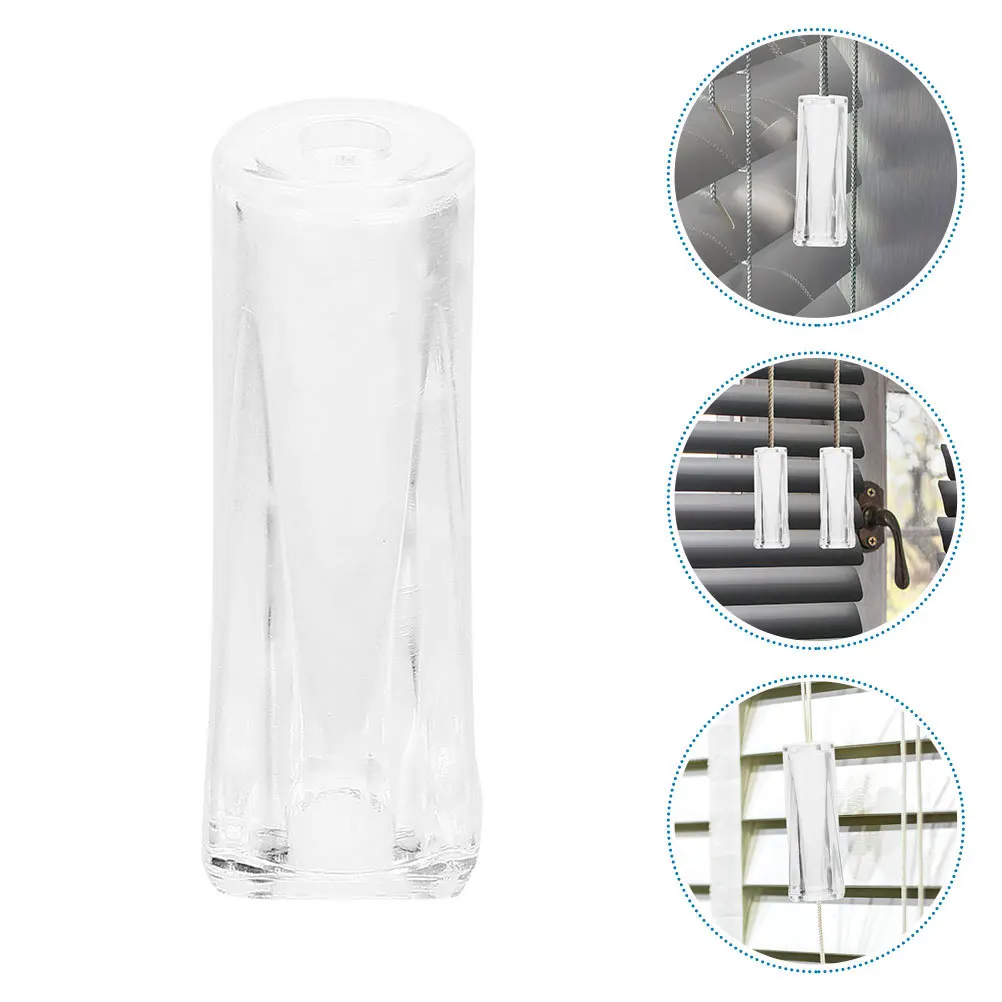 

20Pcs Transparent Shutter Rod Handles Easy Install No Tools Required Universal Fit for Most Blinds and Curtains