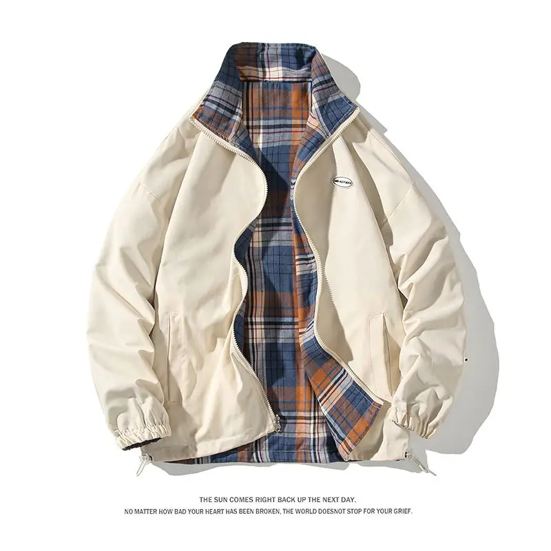 

Women's Spring and Autumn Double-sided Pilot Baseball Uniform American Jacket