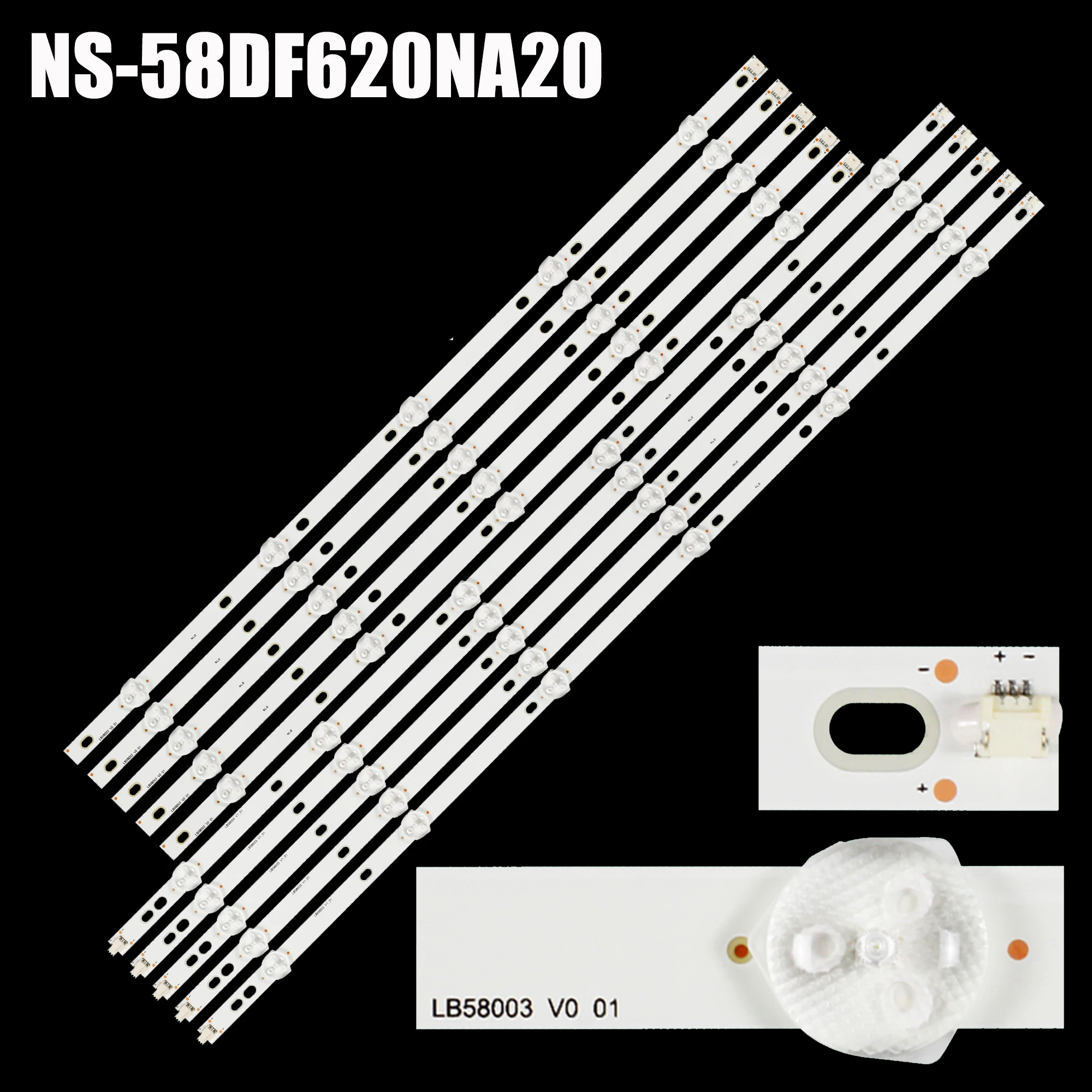 

NEW LED Strip For 58'' TV LB-GM3030-GJPHP585X11AA12-R L 58PUS6203/12 58PUS6504/12 NS-58DF620NA20 REV A TPT580B5 LB58003 V0_0