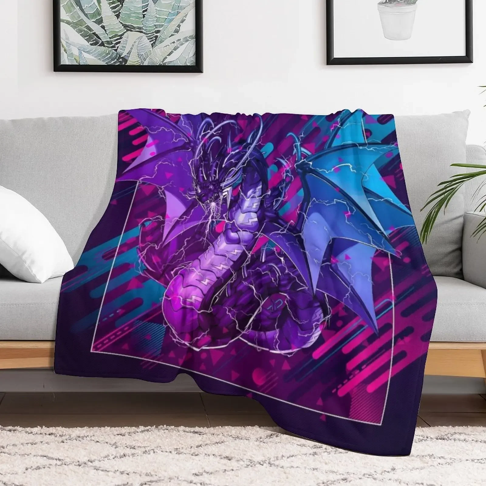 Thunder Dragon Colossus *Modern Graphic Design* Throw Blanket warm winter Decorative Sofas Blankets