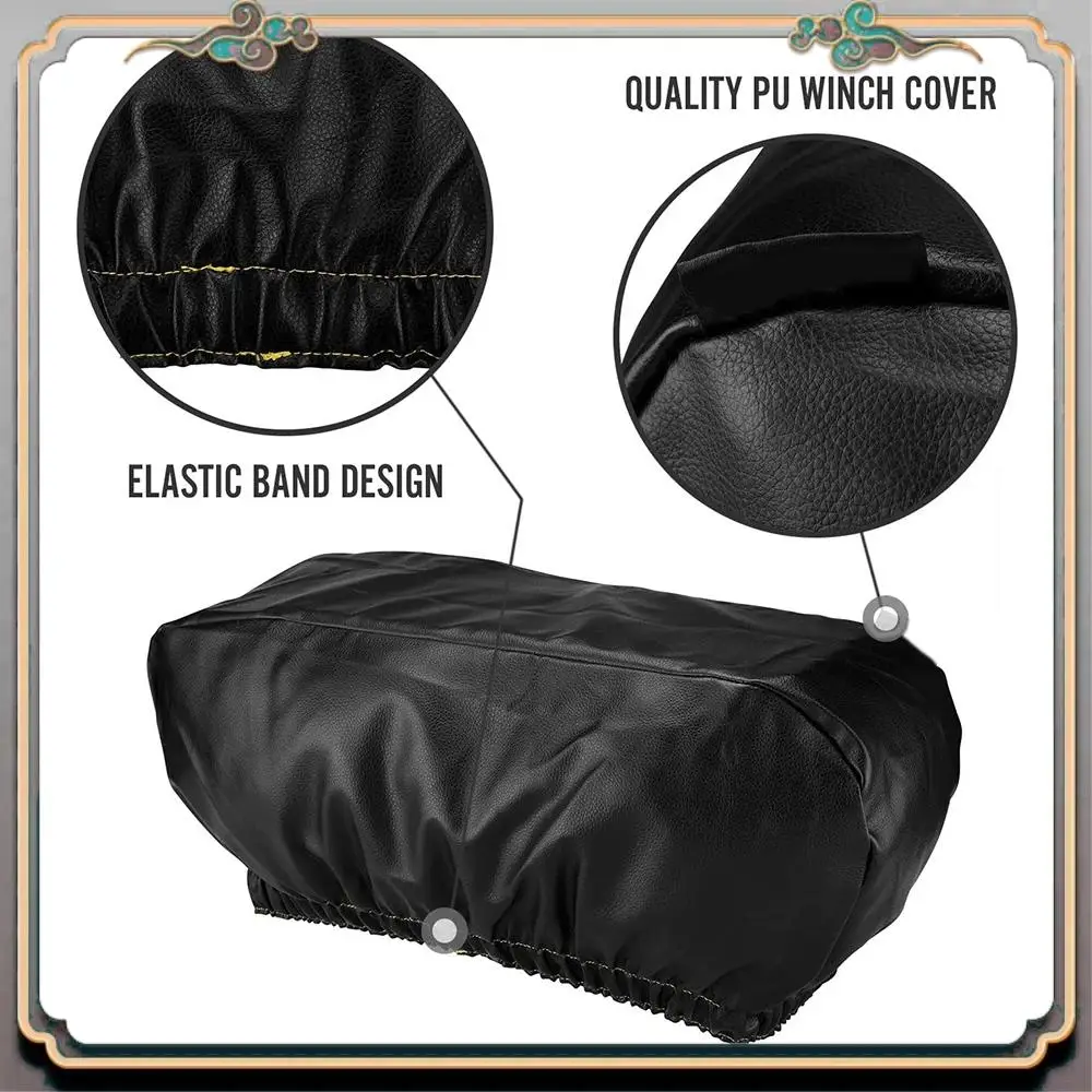 

Reliable-Winch Cover Heavy Duty Waterproof Winch Protection Cover Dust-Proof Universal Winch Protective Cover For Up To 17500 Lb