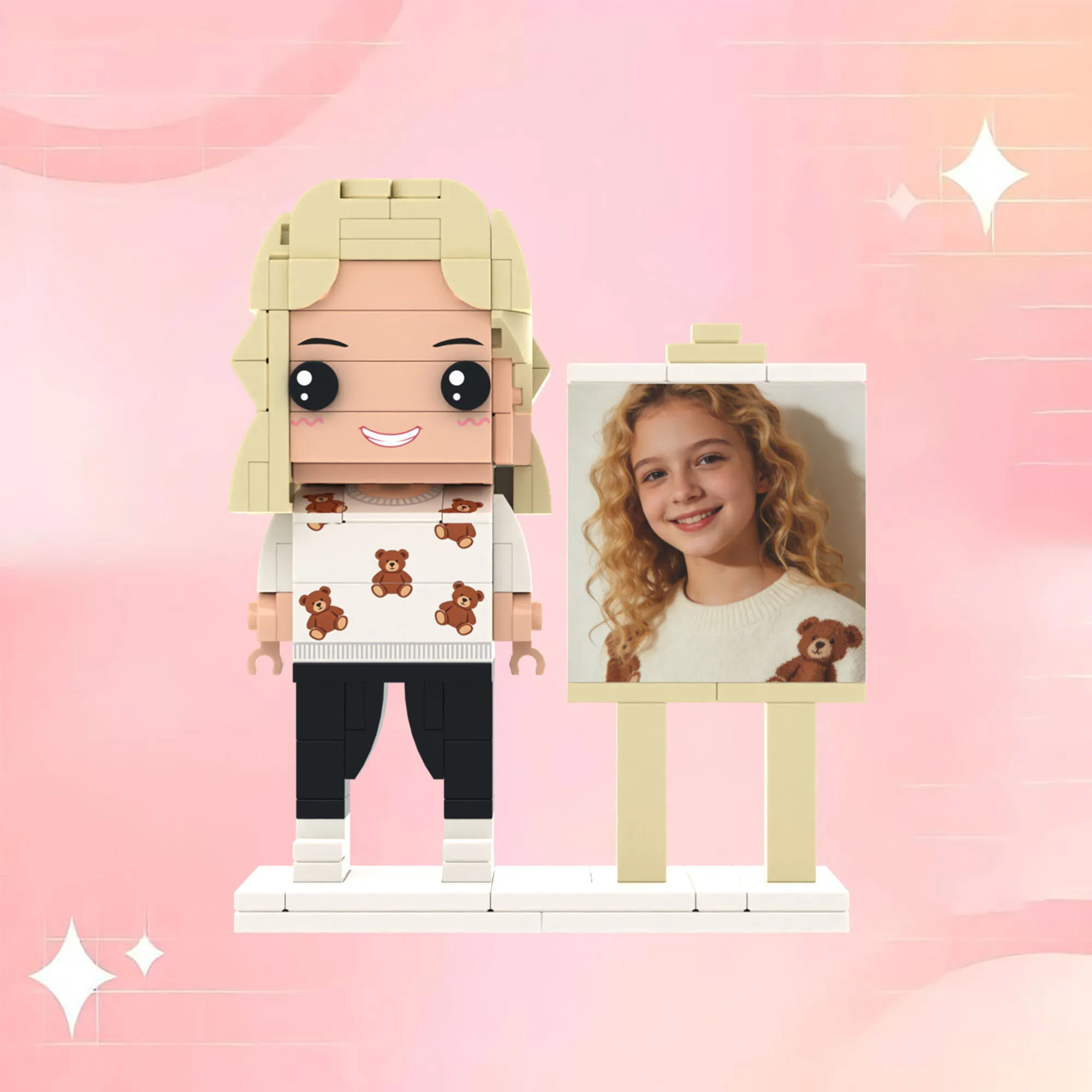 

Character Design Granules Photo Building Blocks My Custom Brickfigures Customization High Quality Collection One People Model