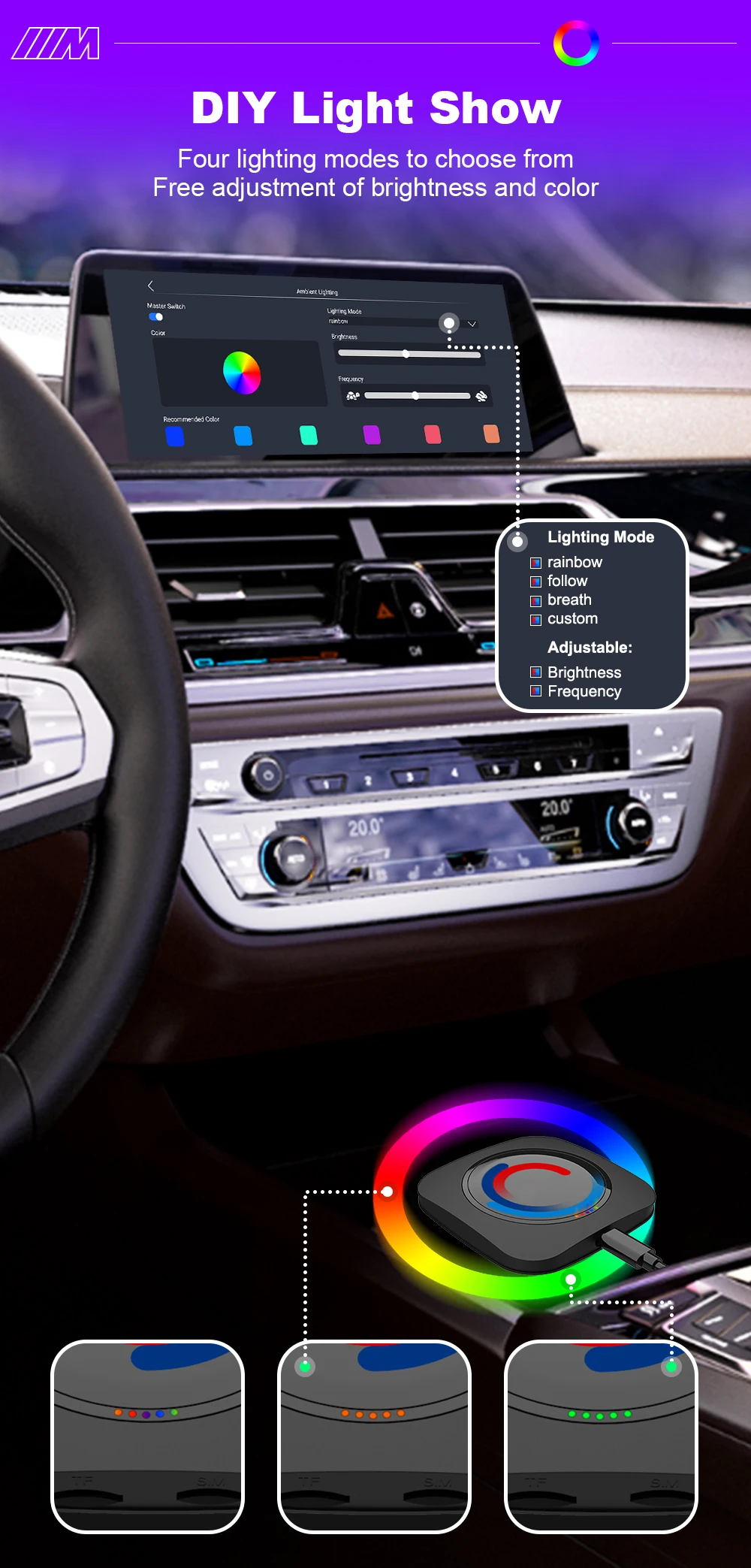 X-YUNS Carplay Adapter Kabellos 2026 AI Box Wireless CarPlay für BMW ID7 ID8 ID9 Android 16 Smart Carplay Adapter Android Auto – Detail 12