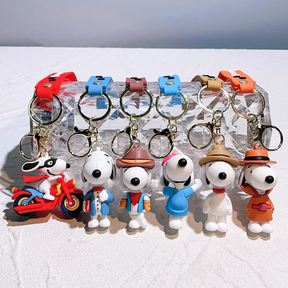 Charlie Cartoon Figure Keychain Bag Pendant Phone Ins Cute Epoxy Car Key Chain Decoration Key Ring Couple Pendant Birthday Gift image 4