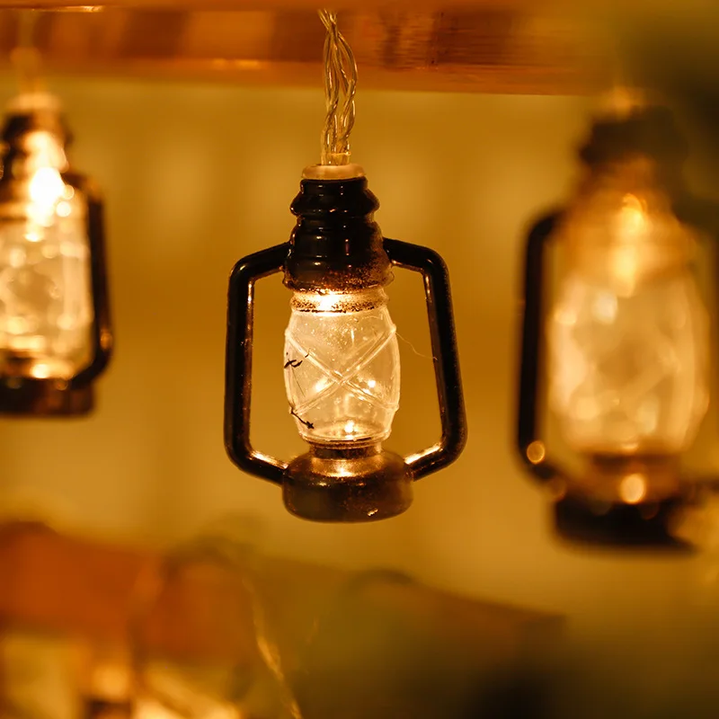 1 ~ 2 قطعة LED الشمسية سلسلة ضوء في الهواء الطلق مقاوم للماء عيد الميلاد الديكور 30 المصابيح الرجعية التخييم خيمة جارلاند حديقة مصباح الجنية الطرف