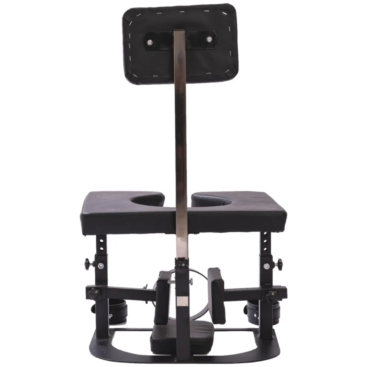 Sitting Face Stool Toilet Potty Chairs Male Slave Training Fetish Toy Bondage Collar Chair with Funnel