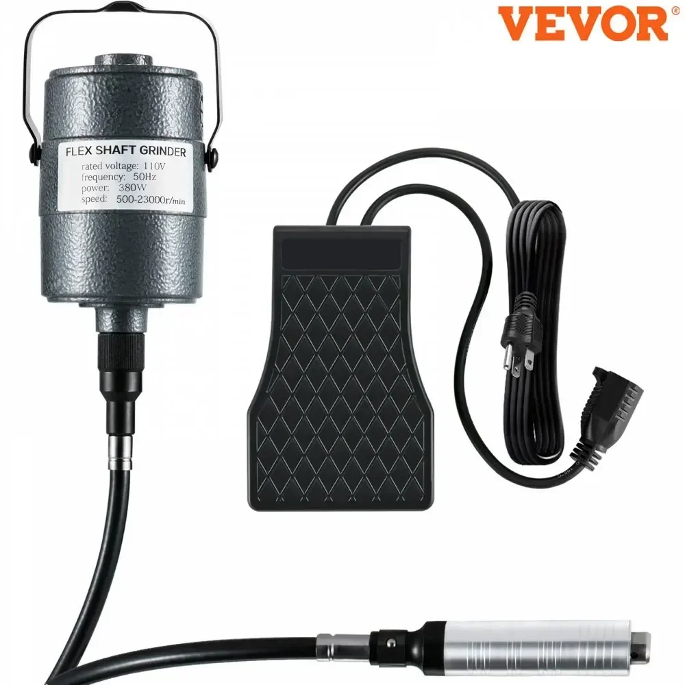 VEVOR Hanging Flexshaft Mill 380/560/780W Electric Jewelry Grinding Polishing Tools Stepless Speed Stone Wood Sanding Pen Kit