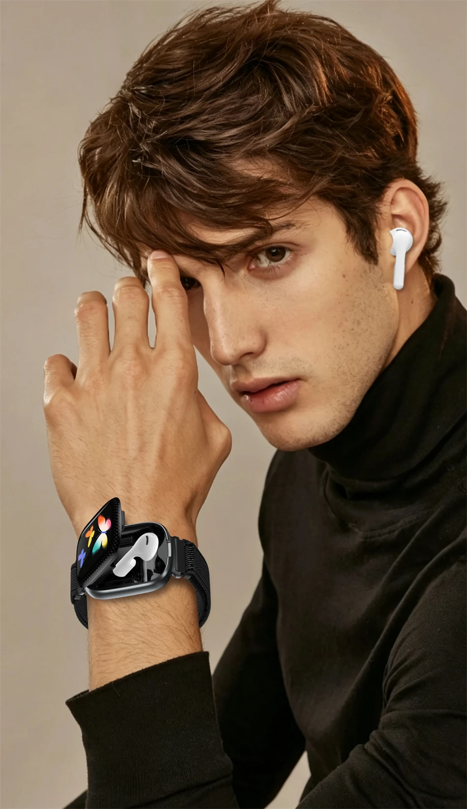 Neue TWS-Ohrhörer Smartwatch 2-in-1 Ohrhörer Smartwatch Kabellose Bluetooth-Kopfhörer Uhren Herzfrequenz Sport Fitness Armband – Detail 25