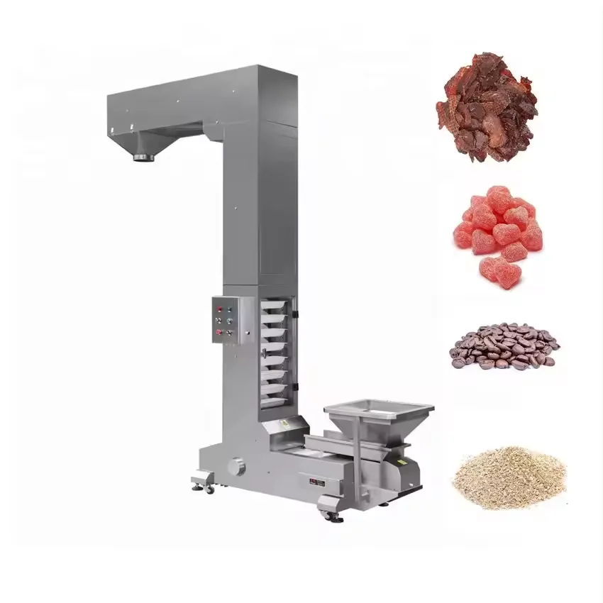 Lifting System Small Z Type Covered Bucket Elevator Metal Z Shape Bucket Conveyor for Food Industry Salt/Paddy/Oats/sugar