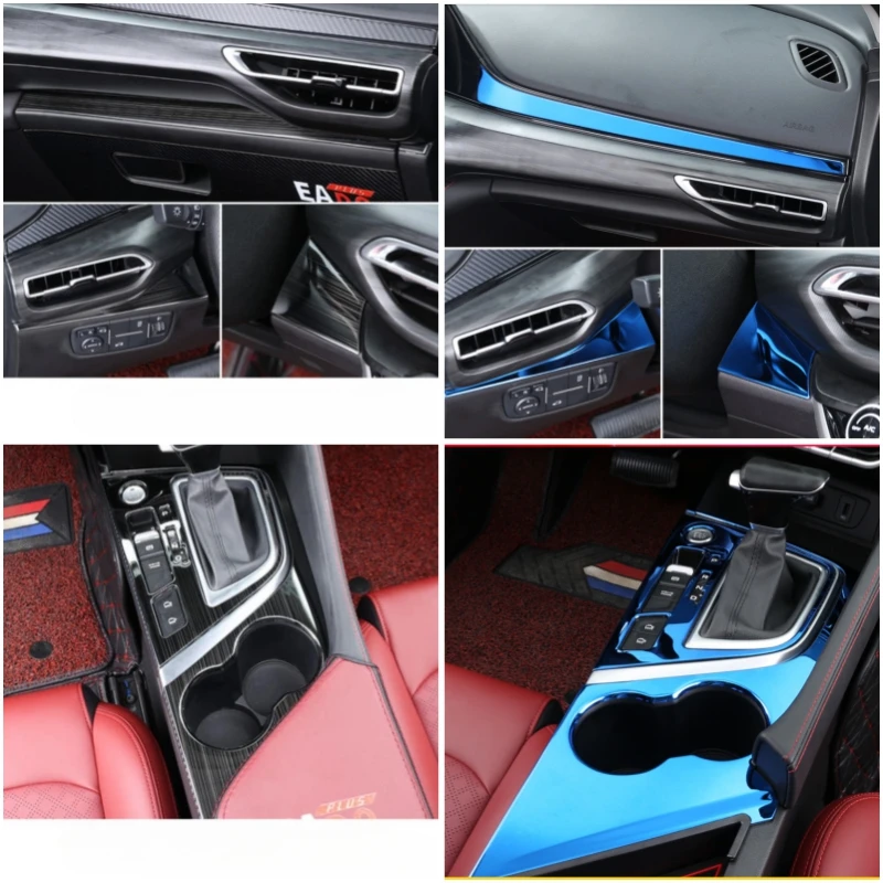 For Changan Eado Plus 2020 2021 2022 LHD Car Interior Details Cup Holder CoverAccessories Central Control Stickers Decoration