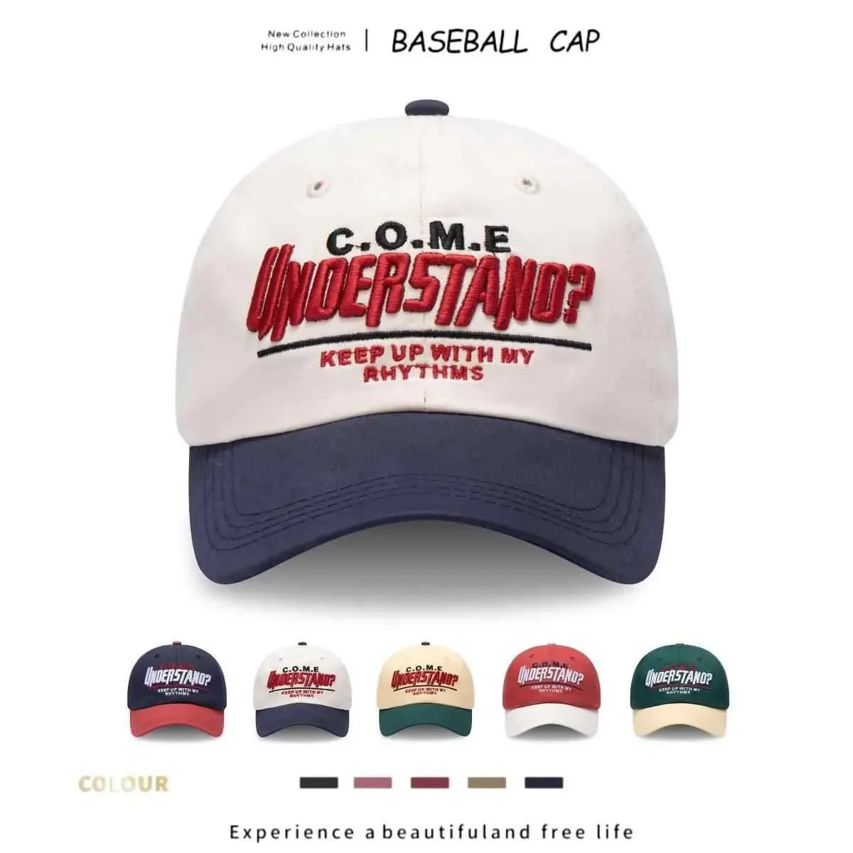 1 casquette de baseball unisexe en pur coton, tendance et confortable pour toutes les saisons.