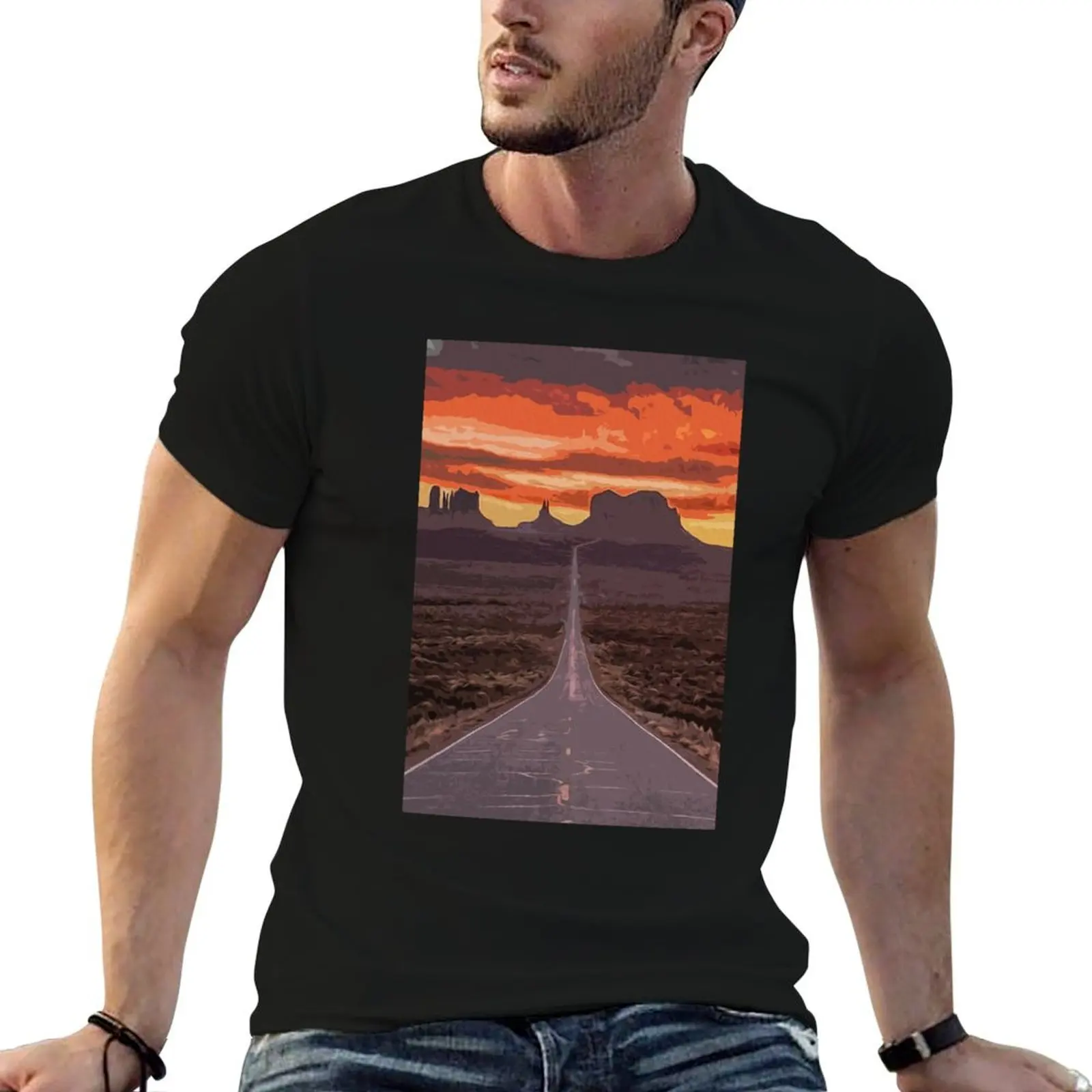 Arizona, Monument Valley T-Shirt street wear heavyweights Short sleeve tee men