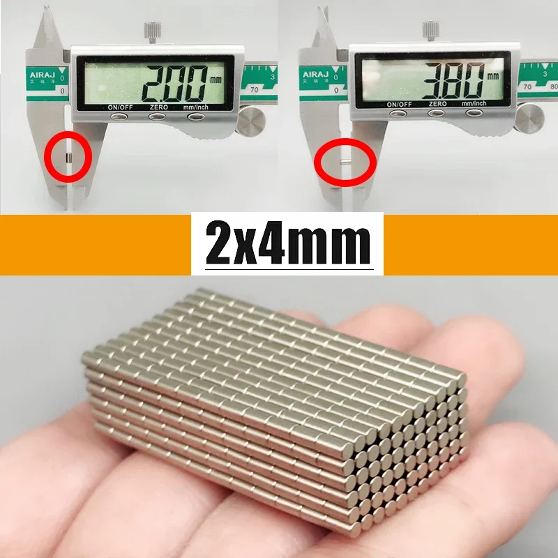 2x3 2x4 2x5mm 50/100/200/500/1000pcs N35 Mini Small Strong Powerful Round Magnets Neodymium Magnet Permanent Magnetic 2*3 2*5