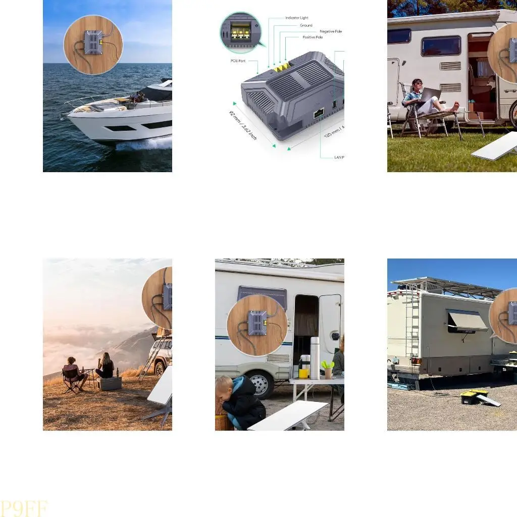 

CS1W ABS Material 5 In 1 PoE Injector 12V 3A Converter For Satellite Dish 200W Output Seamlessly Installation No Wire Cutting