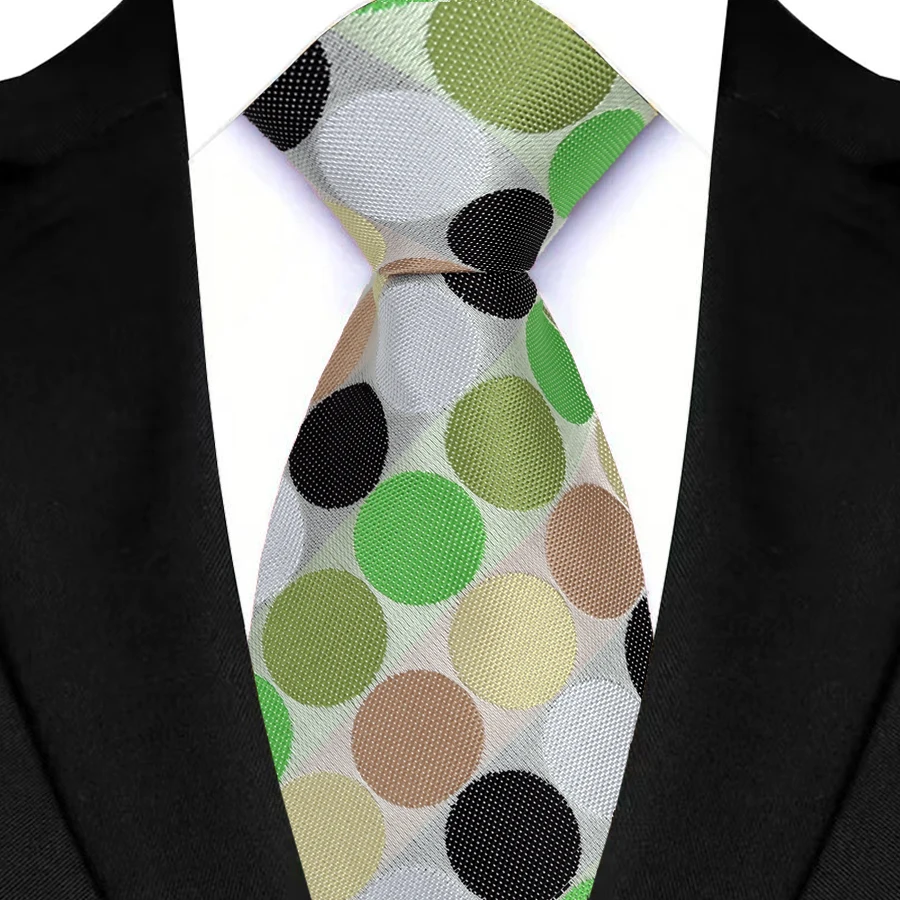 Vintage 8CM Necktie Fashion Man's Tie Polka Dots Wedding Neckties For Men Neck tie Unisex Dress Shirt Collar Neckwear Cravat